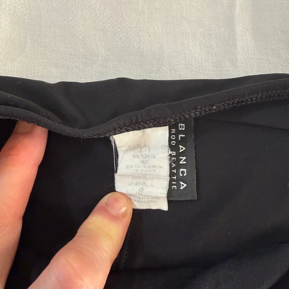 La Blanca Swim Skirt Black Bottom 8 - Picture 4 of 10